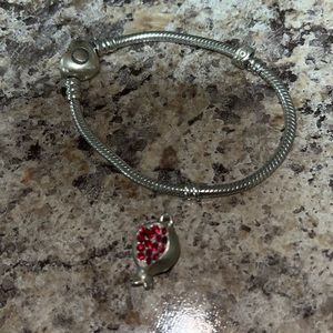 Pandora Moments Heart Clasp Snake Chain Bracelet